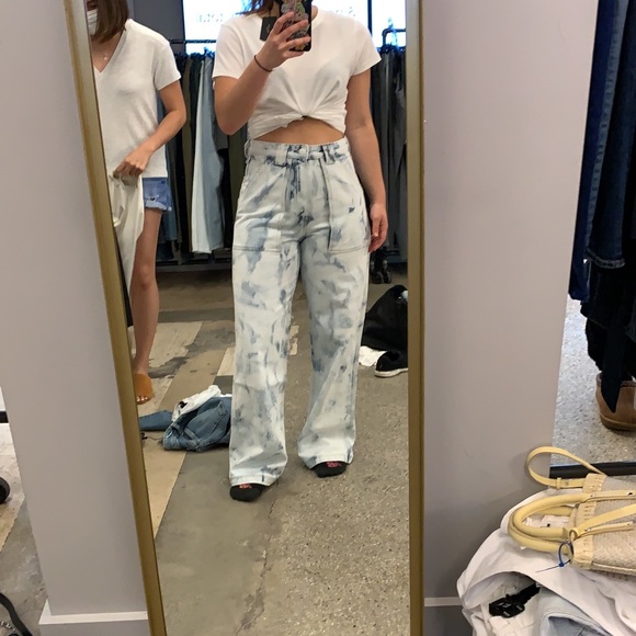 Rag & Bone Skater Tie Dye Straight Jeans - Picture 5 of 6